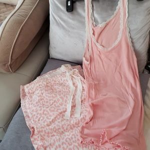 J crew size s peach leopard lounge set. Never worn